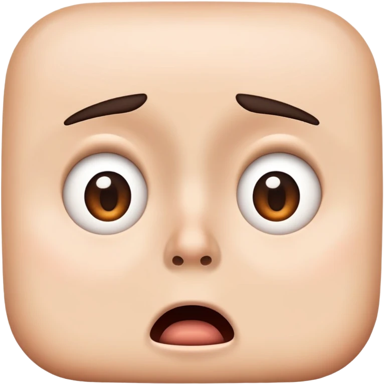 shocked and confused face emoji