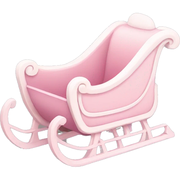light pink sleigh emoji