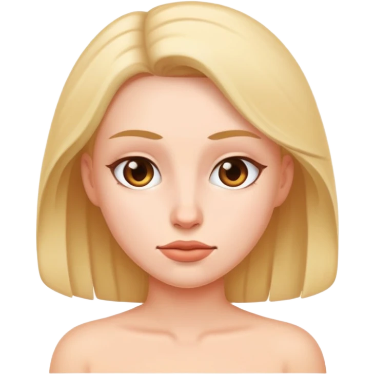 A women with no clothes  emoji