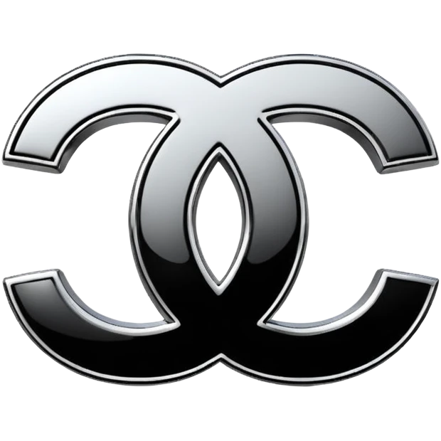 Chanel sport logo chrome glossy emoji