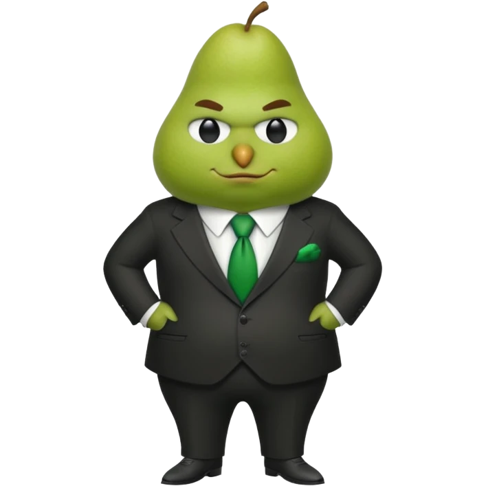 birne verkleidet als mafia boss mit geischt mann soll die brine erkennen  emoji