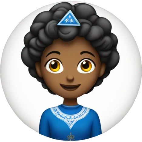 Girl in hanukah emoji
