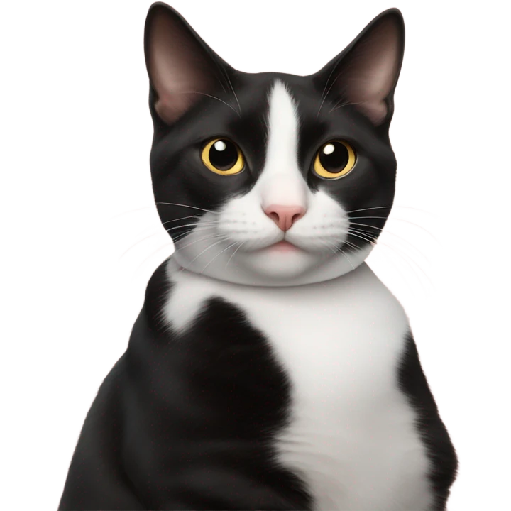 Tuxedo cat on girls lap emoji