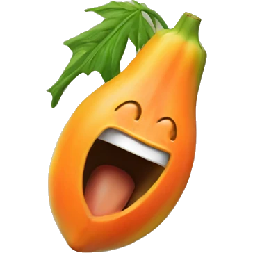 Squirting papaya emoji