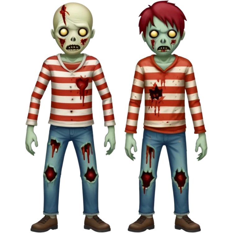 zombies in stripes emoji