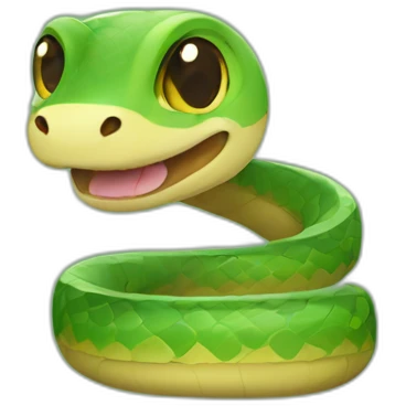 Cute snake emoji