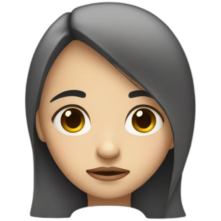 Sad girl emoji