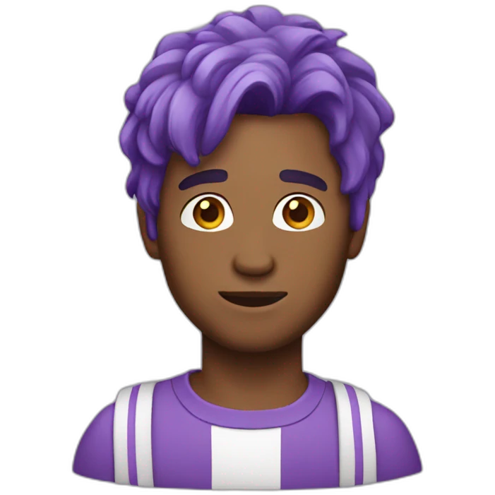 guy with purple hair emoji