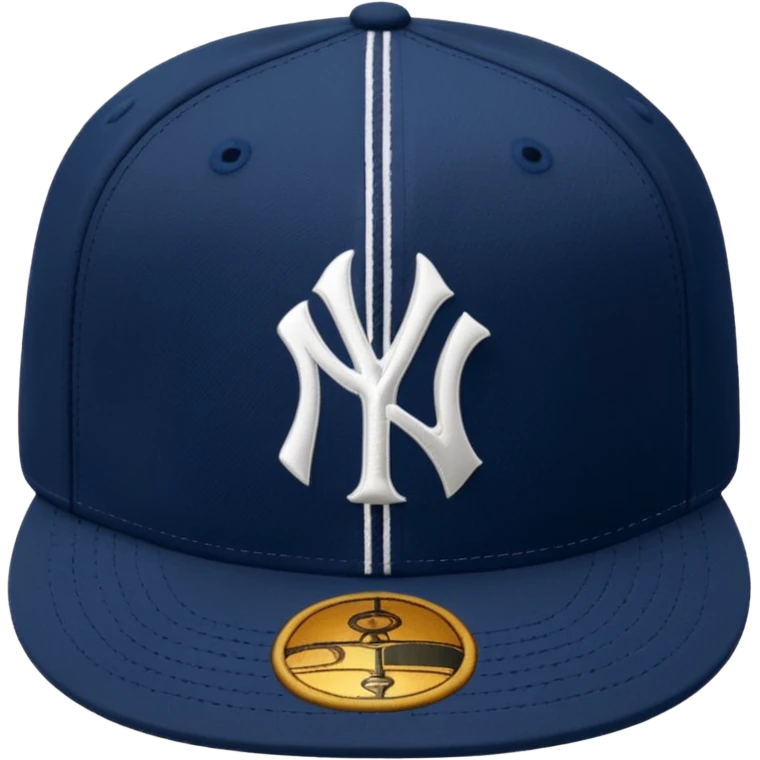 Brimless new york Yankee cap emoji
