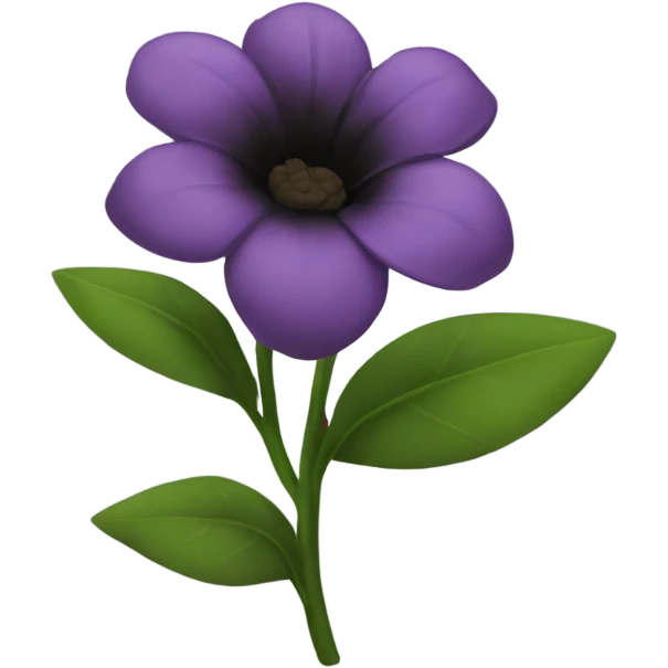 Flor preta emoji