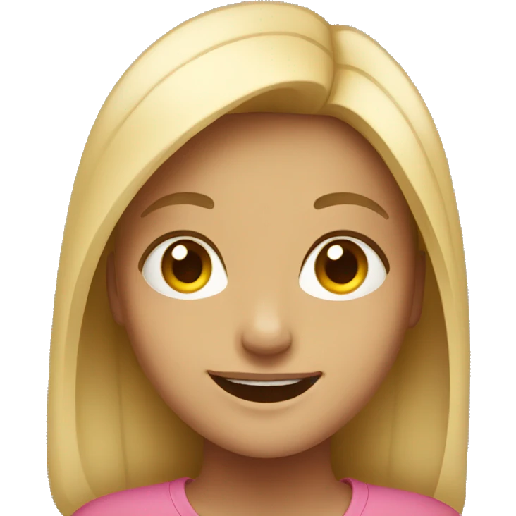 Girl smiling emoji