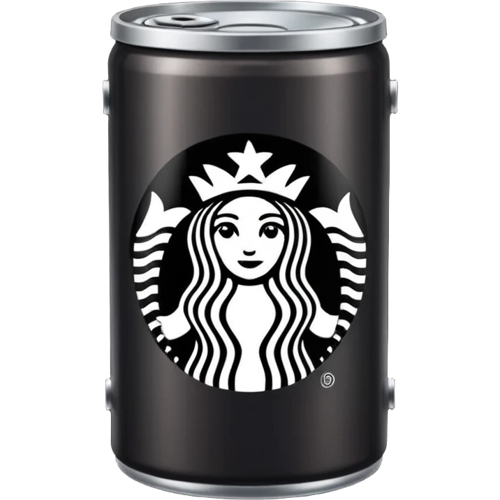 Can of Starbucks coffee dark roast  emoji