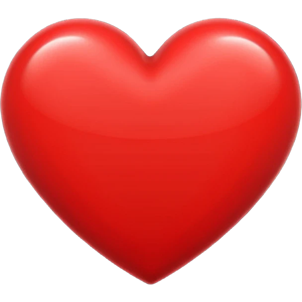 heart with a bold black outline emoji