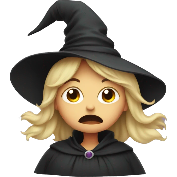 witch sobbing emoji