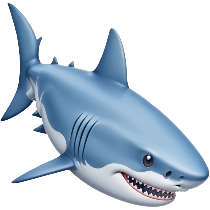 A shark with blue shoes emoji