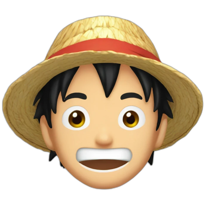 Luffy colère emoji