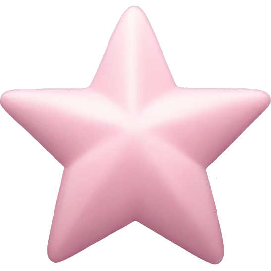 light pink metal star emoji