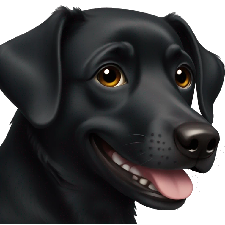 black dog smile emoji