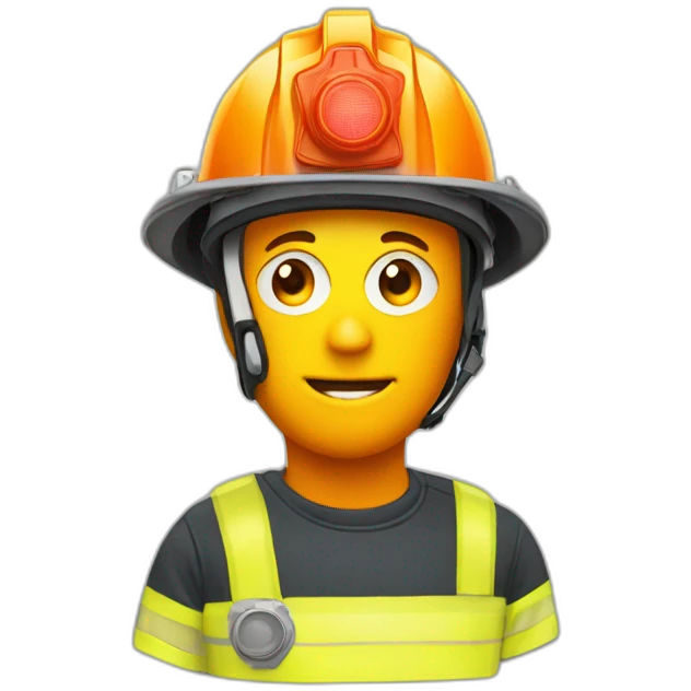 orange-lightbulb-with-yellow-eyes-and-yellow-filament-and-orange-fireman-helmet emoji