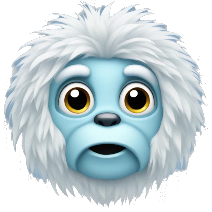 Cute yeti emoji