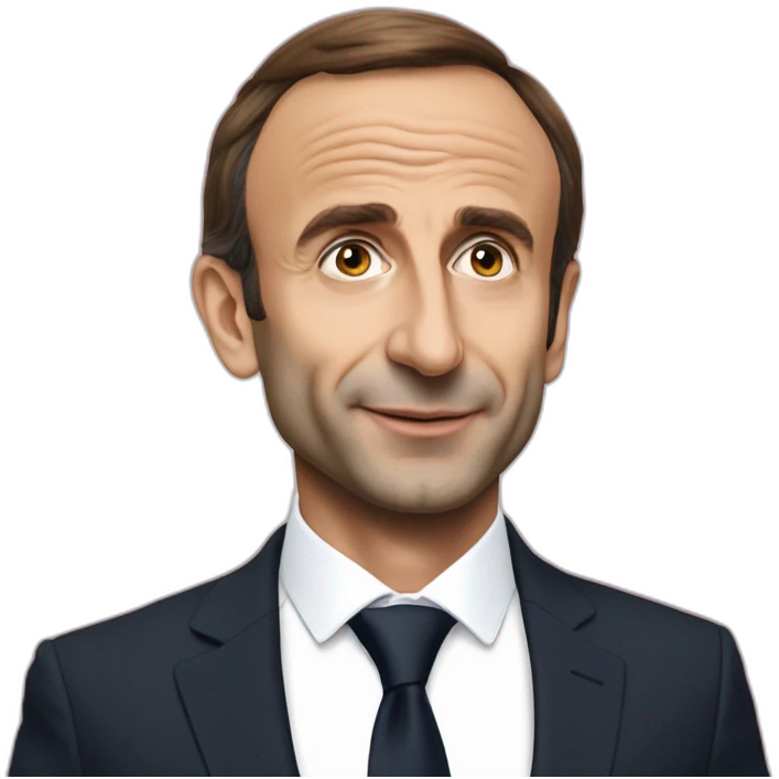 Macron qui enbrasse Zemmour emoji