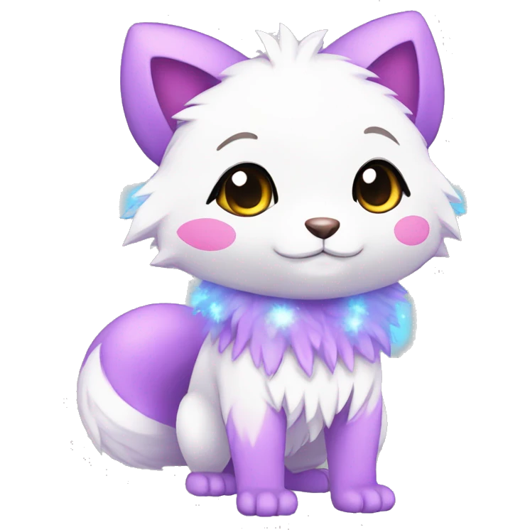 Cute Cool Kawaii Chibi Fur-Sona Pretty Shiny Colorful Sparkly Fakemon Full Body emoji