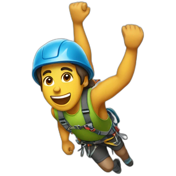 rock climber emoji