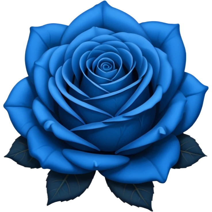 black-blue rose emoji