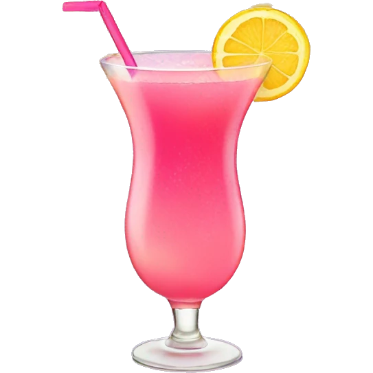 sun beach pink coctail emoji