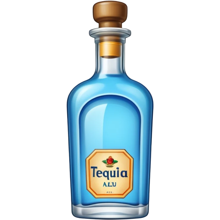 Bottle tequila Azul emoji