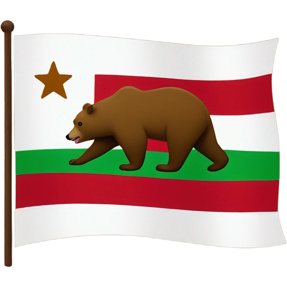 New California Republic flag emoji