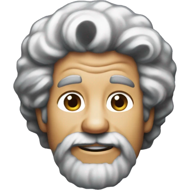 Bob Ross mewing emoji
