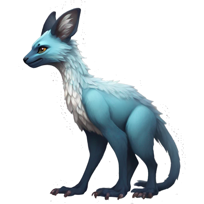 Modern Realistic Rare Fantasy Vernid-Trico-species by LiLaiRa full body emoji