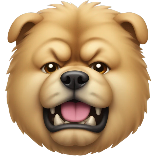 chow chow angry boredom emoji