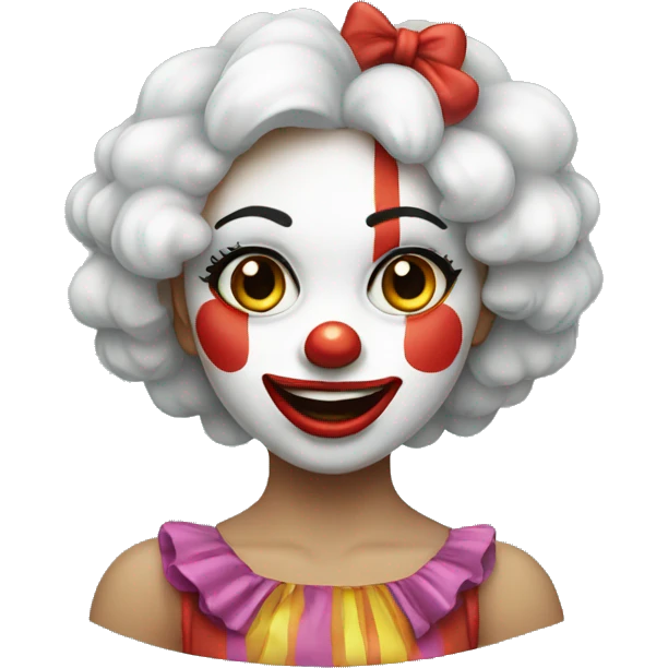 Clown girl emoji