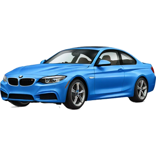 Blue bmw car emoji