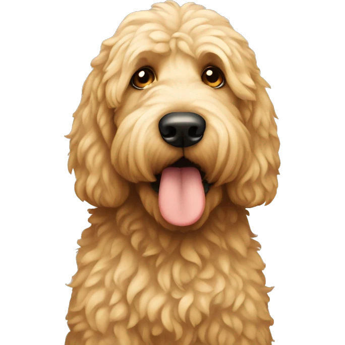 Golden doodle sad emoji