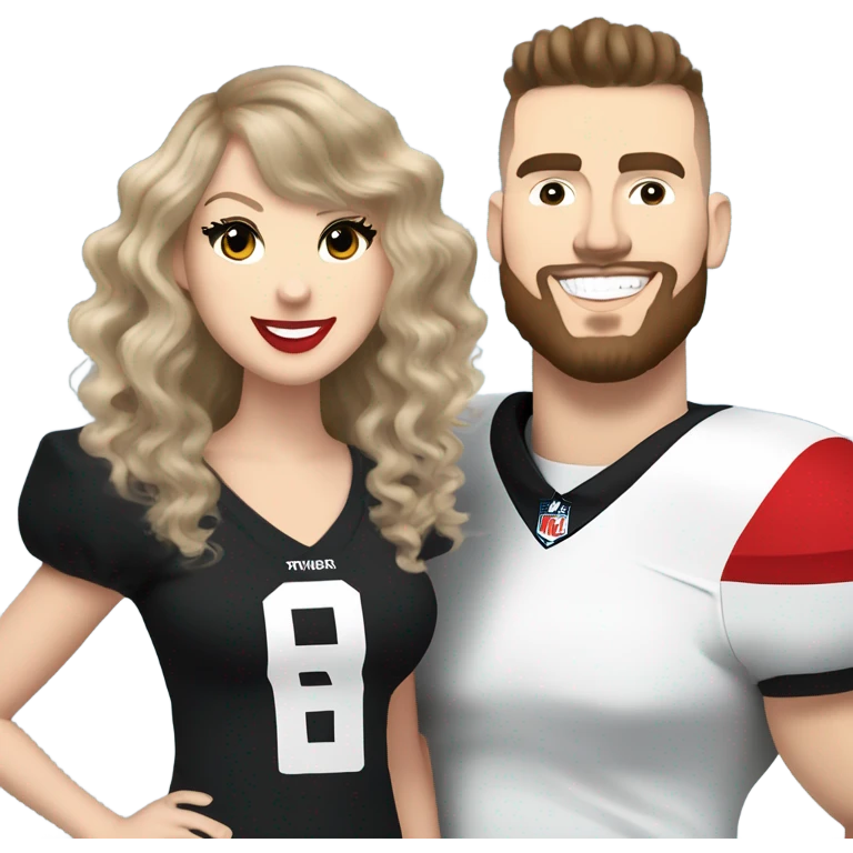 Taylor swift and Travis Kelce emoji