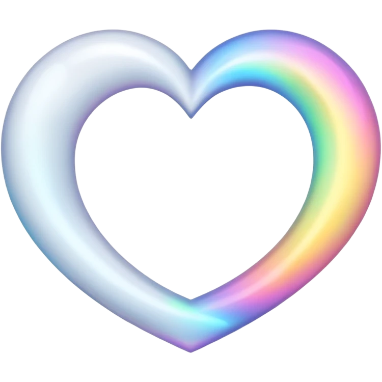 white heart with a moon emoji