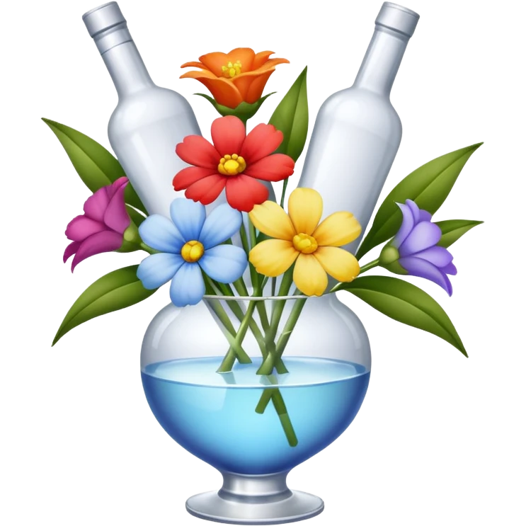vodka in flowers  emoji