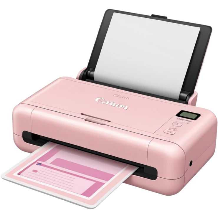 Pale Pink Canon Portable Scanner emoji