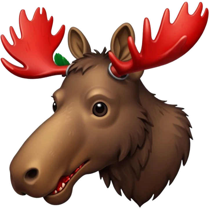 Moose head injured emoji