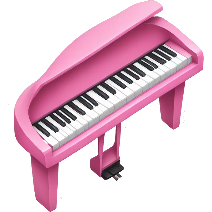 pink piano emoji