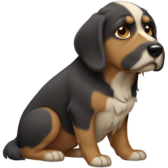 Perro llorando emoji