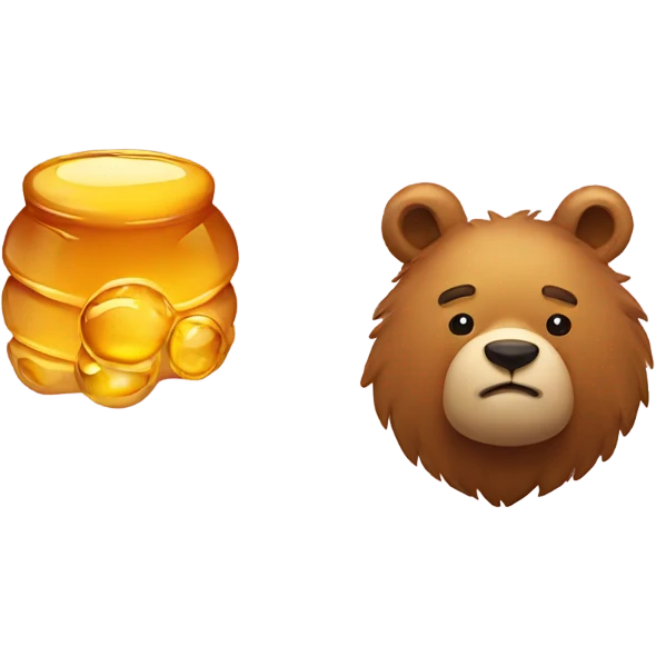 Honey and bear  emoji