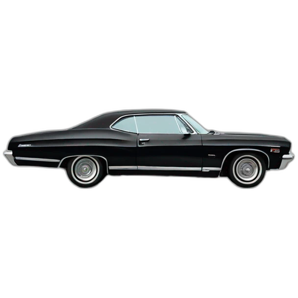 Impala Chevrolet 1967 Black emoji