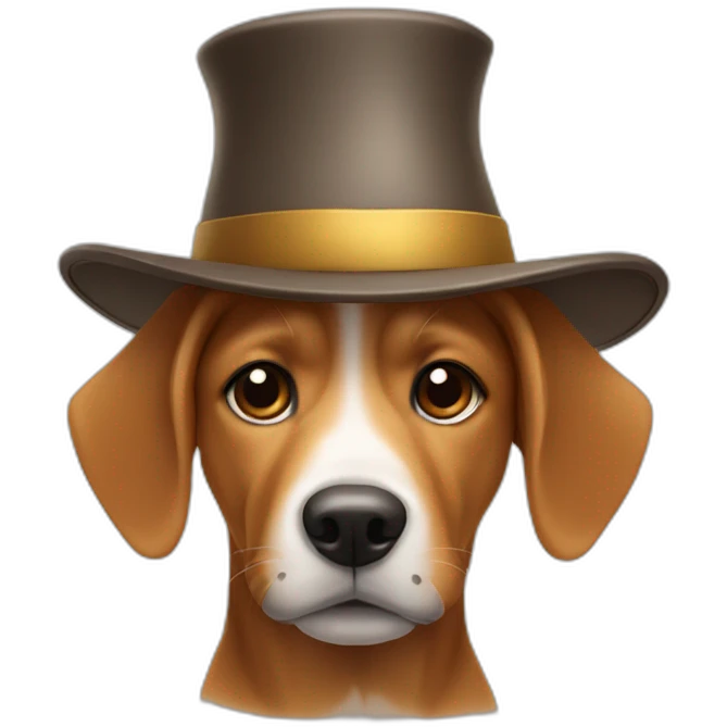 dog in the hat emoji
