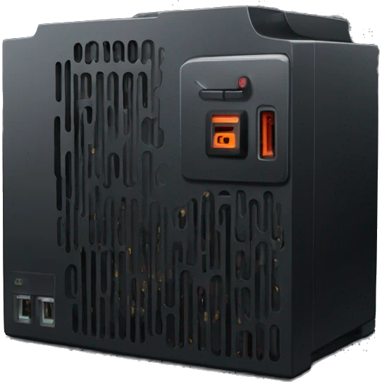 Black pc power supply emoji