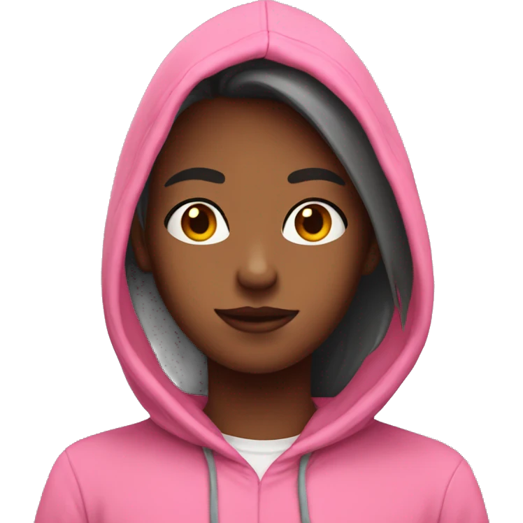 Femboy with pink hoodie emoji
