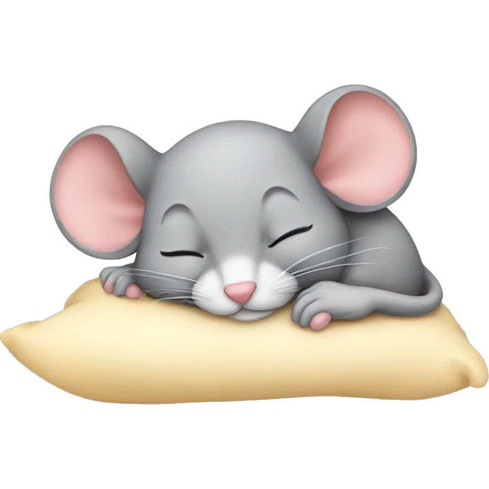 Cute mouse sleeping  emoji